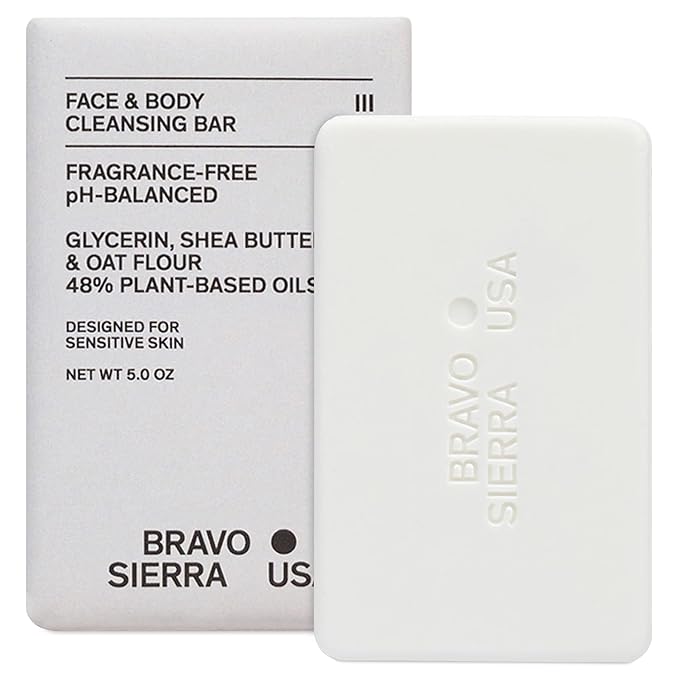 Bravo Sierra Face & Body Bar Soap for Women & Men - Moisturizing Bath Soap