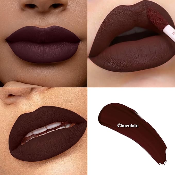ilembane Matte Liquid Lipstick Set, Long Lasting Vegan, Artistic Color Trio