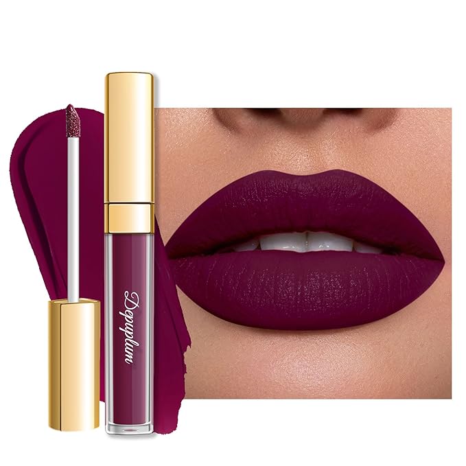 Depuplum Dark Purple Lipstick for Women ColorStay Long Lasting Lipsticks