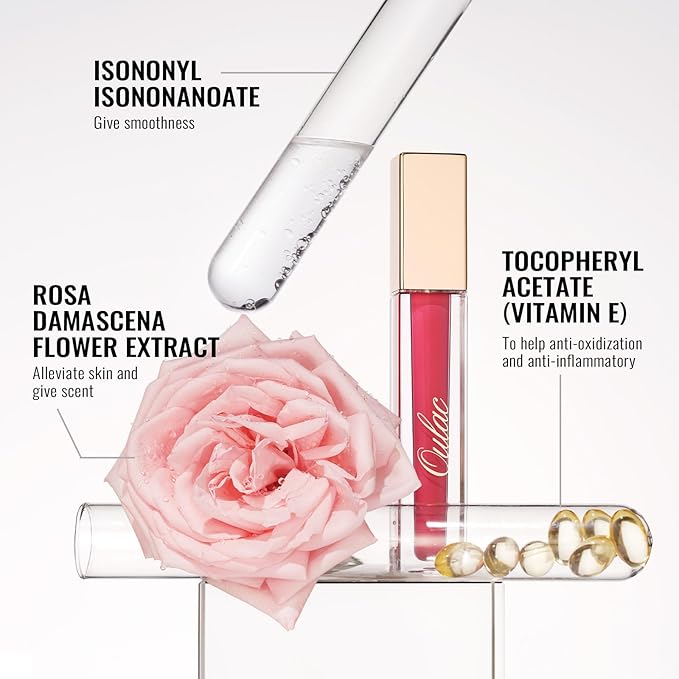 Oulac Pink Nude Lipstick Matte for Women, Long Lasting Liquid Lipstick, Waterproof Lip Stain, Transferproof, Creamy High Pigmented, Vegan & Cruelty-Free Lip Color M12