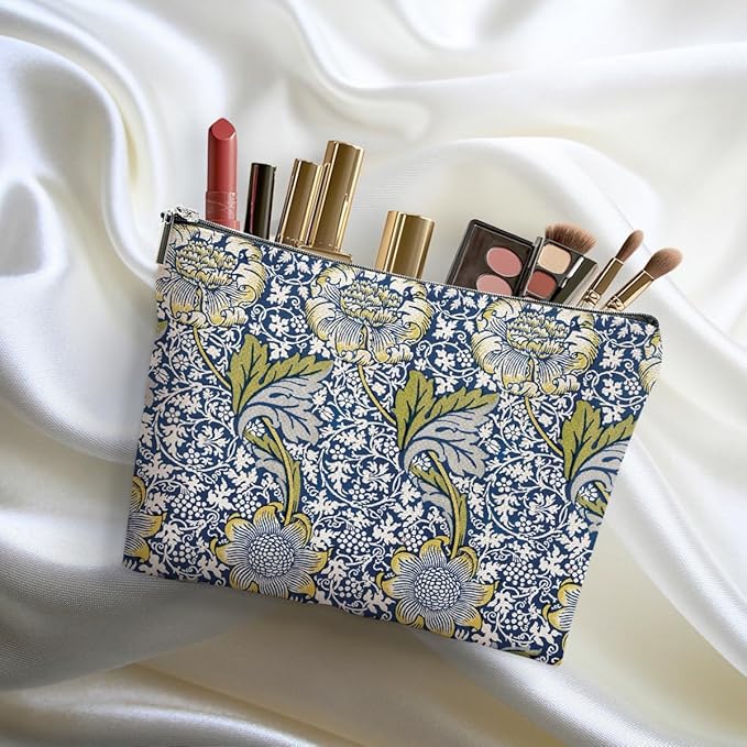 4 Packs Vintage Flowers Makeup Bag Friend Friendship Gifts for Women Girls