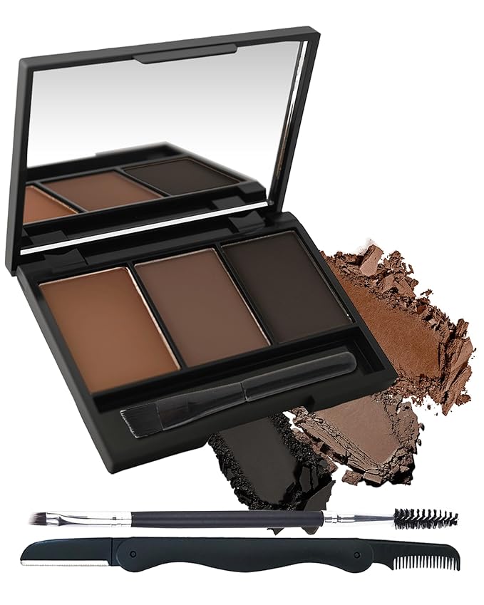 Eyebrow Powder Palette, Eye brow Tinting Filler Kit with Razor for Women-02