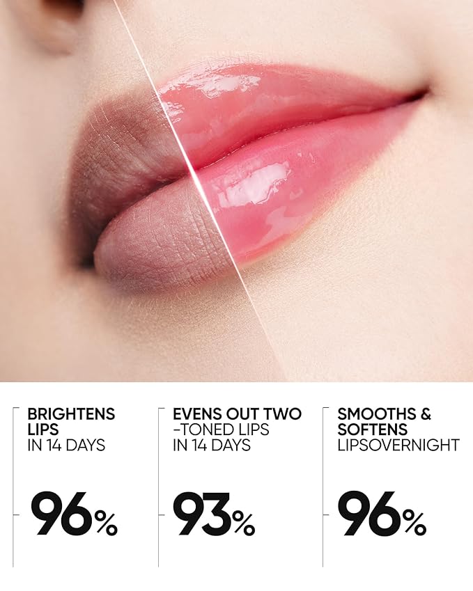 Hydrating Brightening Lip Serum, Smooth Tinted Lip Stain, Plumping Lip Gloss with Polypeptide Squalane, Moisturizing Balms, Brighten Dark Lips, Korean Beauty Makeup (04 Pink Berry)