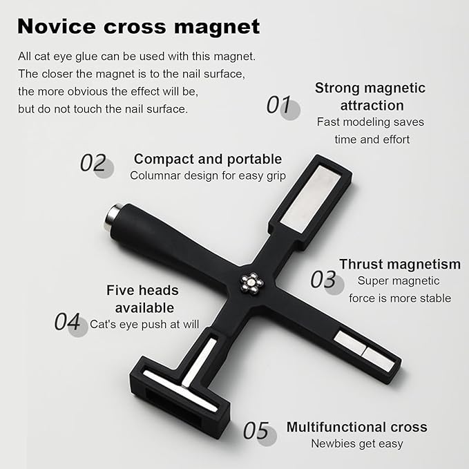 Meideli 5 in 1 Nail Magnets for Gel Polish Tools 3D Magnet Wand Nail Art Magnet Stick Tool Nail Design Tools Nail Art Accessories DIY Home Salon Women s Christmas Gifts pink
