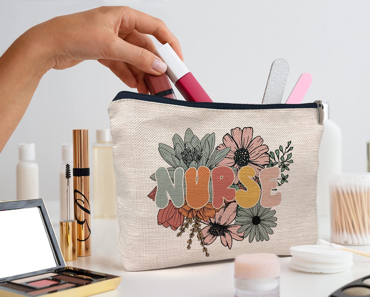 IWXYI Nurse Accessories For Work,Nurse Zipper Pouch,Nurse Gifts For Women,Nurse Makeup Bag Case Bags Zipper Pouch Travel Toiletry Gifts For Women Nurse,Nurse Gift,Nurses Day Gift