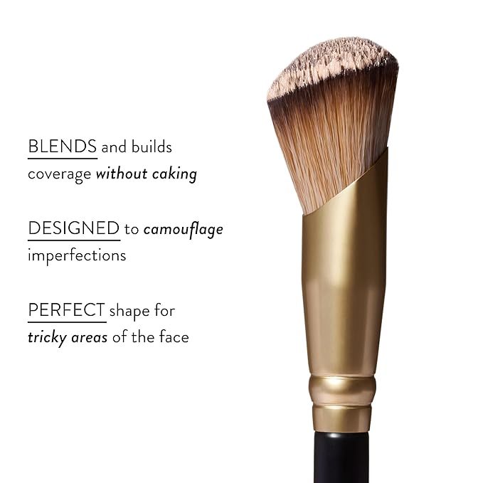 LAURA GELLER Makeup Brushes - Dual-Ended Lip + Eyeshadow Brush, Precision