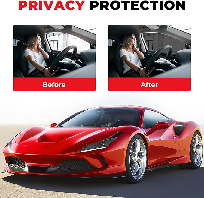 Amzwolf 20% VLT Ceramic Car Window Tint Film (20In x 20Ft), 99% UV & 96% IRR Blocks, 5-Layer Automotive Tints for Privacy Sun & Glare Protection Heat Blocking Scratch Resistant