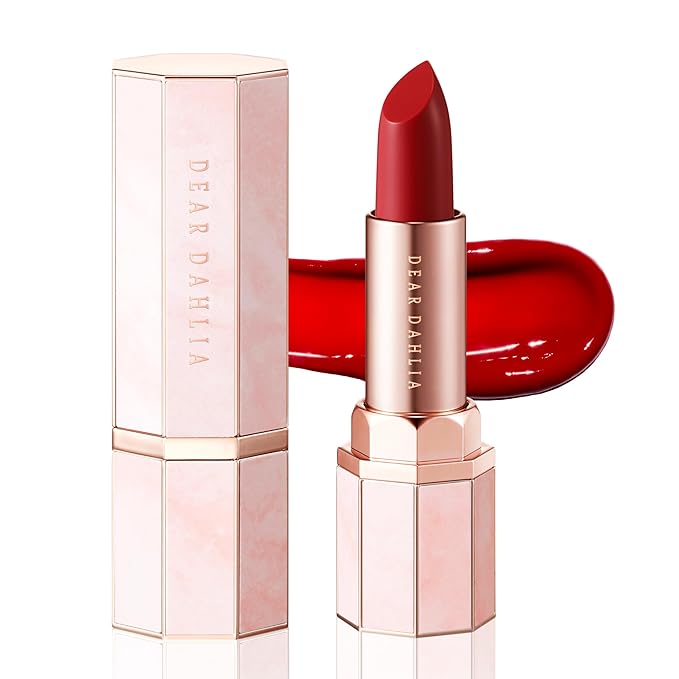 DEARDAHLIA Lip Paradise Sensual Lip Glow (Chloe) - Hydrating Vegan Lipstick with Glossy Finish, Vibrant Color, Smooth Application, Natural Radiant Glow & Shea Butter Nourishment, 0.11 oz