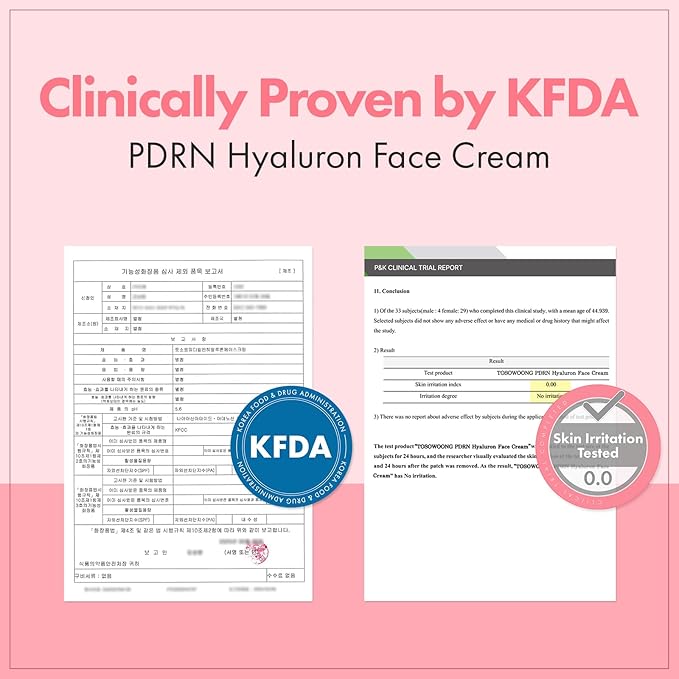 TOSOWOONG PDRN Hyaluron Face Cream for Hydrating & Firming, Dark Spots