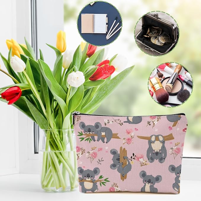 Cute Koala Makeup Bag Koala Gifts for Women Cosmetic Bag Animal Lover Gifts