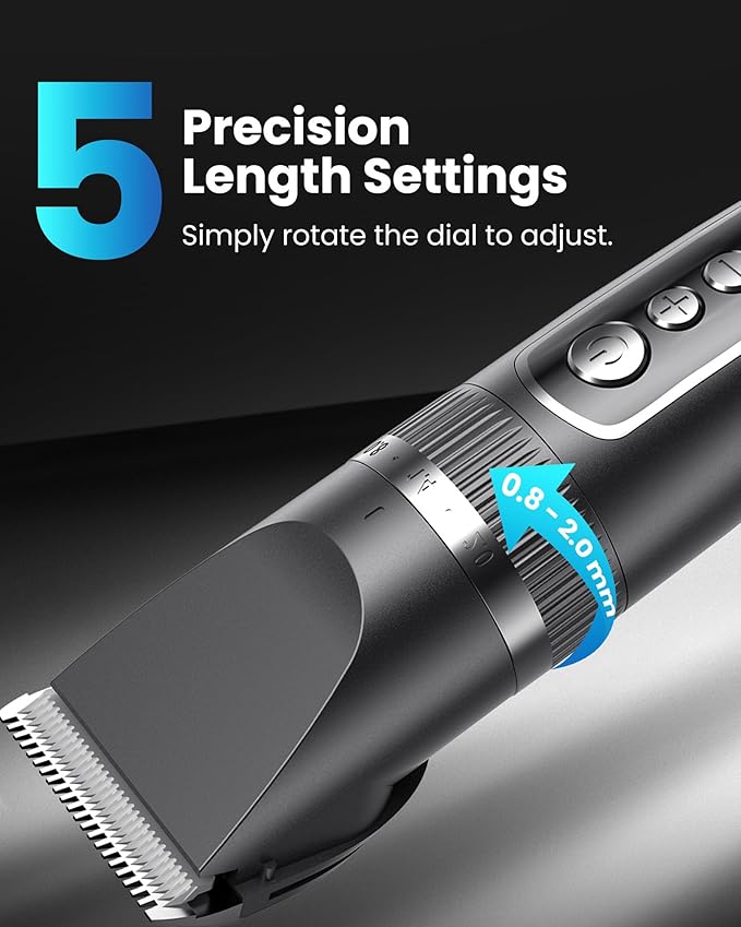 kurtmark Dog Clippers for Grooming Thick Hair, 36V Electric Corded Dog Grooming Kit, 10ft 3-Speed Sheep Shears, Heavy Duty Pet Hair Trimmer with Storage Case for All Coats & Breeds