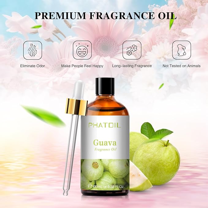 PHATOIL Guava Fragrance Oil for Diffuser Aromatherapy 3.38FL.OZ