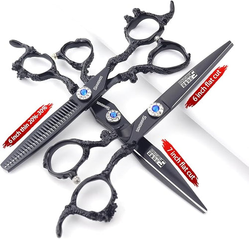 6/7/8/9-inch professional hair clipper set(6+7 inches,3 pieces)