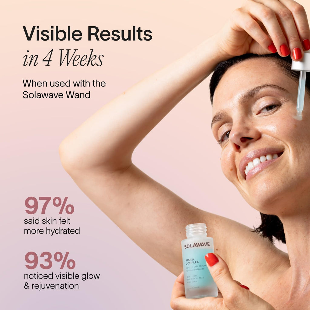 Solawave Renew Complex Red Light Therapy Activation Serum, 1 Oz (1-Pack)