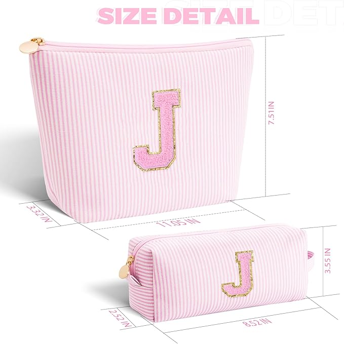 Btffitting Gifts for Teen Girls Women - Birthday Gifts for 10 11 12 13 14 15 16 17 18 Years Old Girl,Makeup Bag Cosmetic Bag,Teacher Gift Trendy Stuff Toiletry Bag - Pink,J