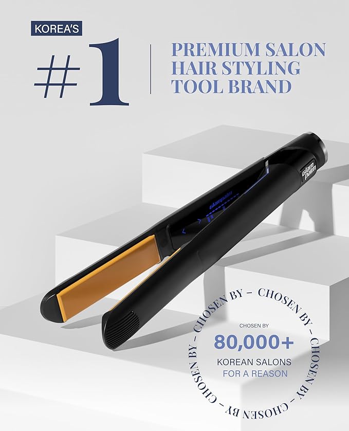 GLAMPALM GlamMuse 1" All-Ceramic Flat Iron | Korea's No.1 Hair Straightener