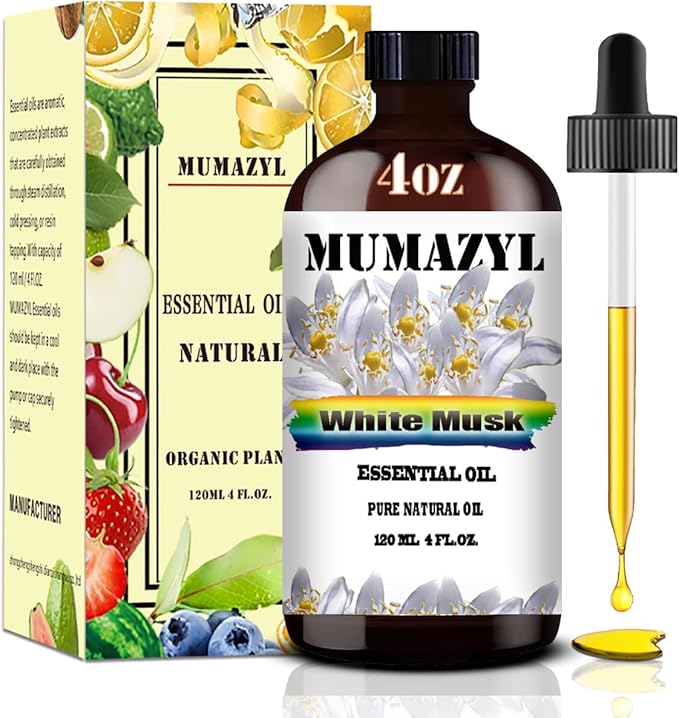 White Musk Essential Oil, White Musk Oil 4 Fl Oz for Diffuser Air Freshener