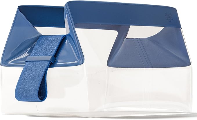 Cadence Parcel - Clear Travel Kit with Zipperless Magnetic Closure - Cove, Medium - Durable, Leak-Resistant and TSA Approved Toiletry Bag - Modular Organization - Recycled TPU (1 Qt)