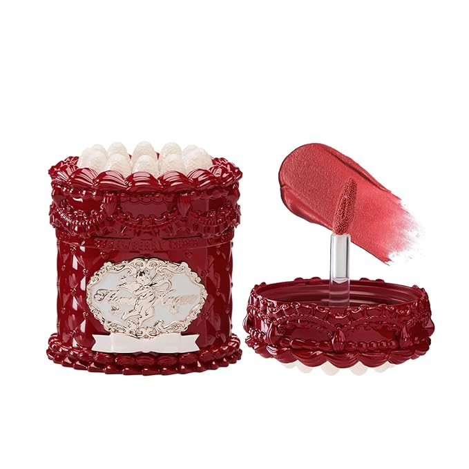 Flower Knows Strawberry Cupid Cake Lip Cream, Deep Brick Red