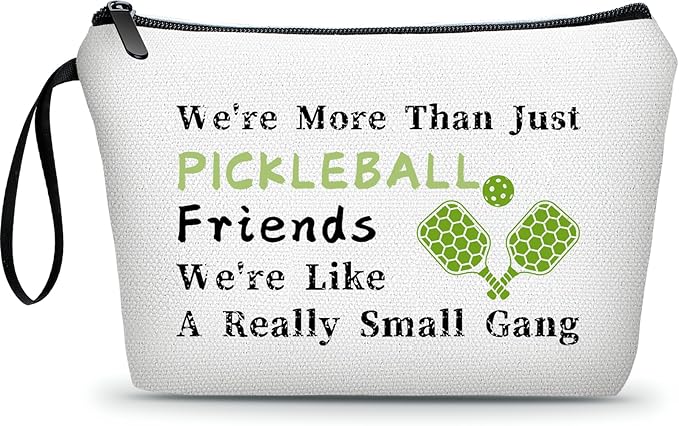 ARIOSEY Pickleball Gifts for Women, Travel Makeup Cosmetic Bag