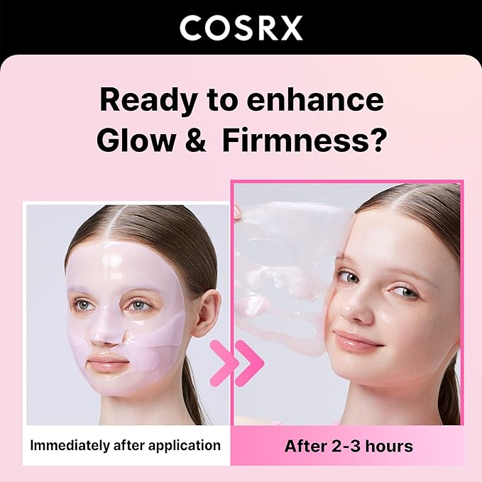 COSRX Pink Peptides Collagen Lifting Glow Hydrogel Face Masks 3 EA