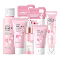 Sakura Skin Care Set, Skincare for Girls 10-12, Birthday Gifts for Teen Girls,Travel Size Set -7Pcs Cherry Blossom Hydrating Routine Kit for Women (One Size, Cherry Blossom-StyleA-Bae Moisturizing)