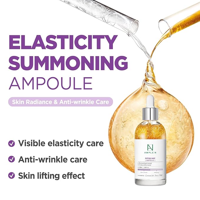AMPLE:N Peptide Shot 2X Ampoule, Korean Copper Firming Serum, 3.38 fl oz
