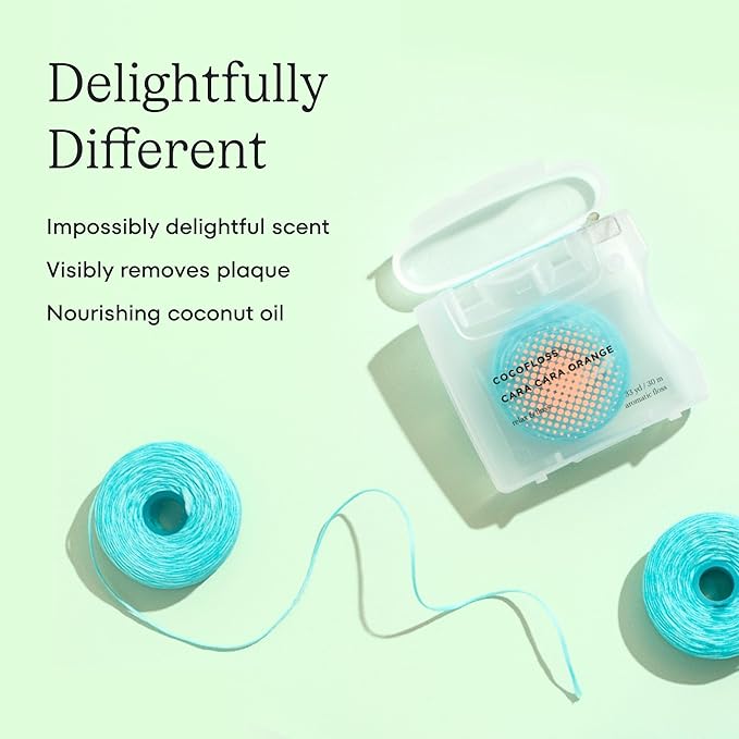 Cocofloss Expanding Woven Dental Floss by COCOLAB, Coconut Scent, 1-Pack