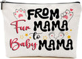 BQXH Mom to Be Gift Makeup Bag, Expecting Mom Gifts Cosmetic Bag, Funny Organizer Zipper Pouch, Pregnancy Gifts for First Time Moms Women New Mama Mummy Friends Mothers Day