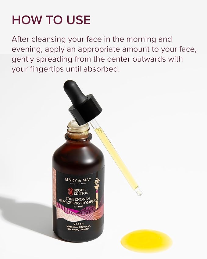 Mary&May SEOUL EDITION Idebenone Blackberry Face Serum 2.7 fl.oz