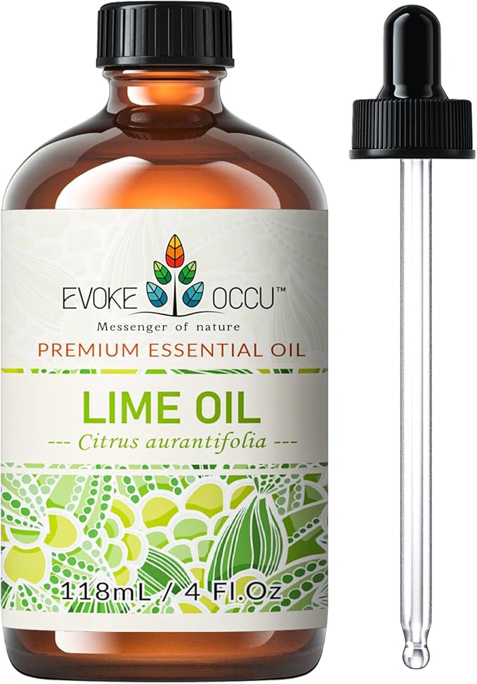 EVOKE OCCU Lime Essential Oil for Diffuser, Aromatherapy, Candles Making