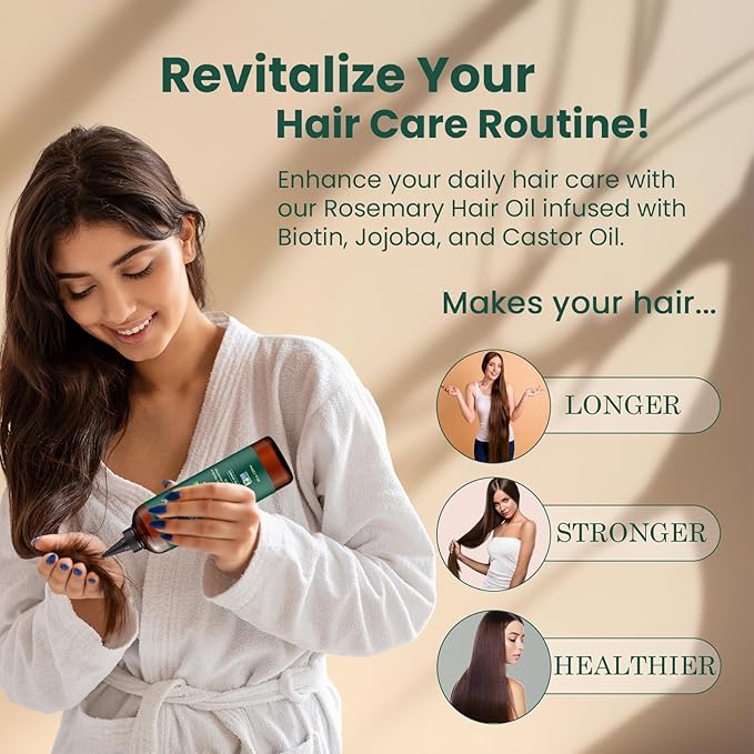 Pure Premium Rosemary Hair Growth Oil 8 Fl Oz