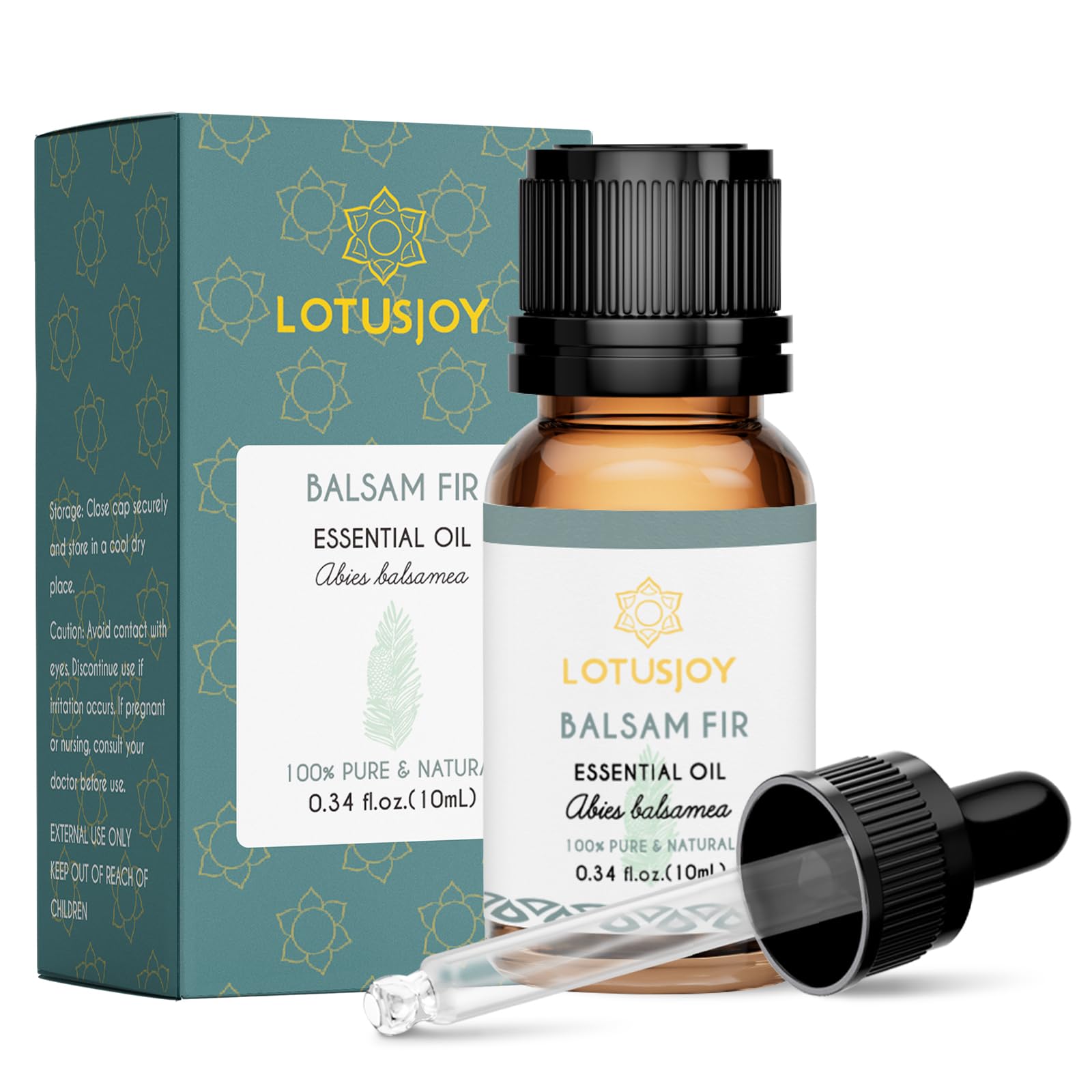 LOTUSJOY Balsam Fir Essential Oil, for Diffuser, Massage, Skin, 0.34 Fl Oz