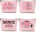 CQM 4 Pcs Dance Makeup Bag, Dancer Gifts, Dance Gifts Cosmetic Bag