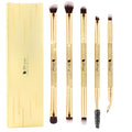 DUcare Eyeshadow Brushes 5pcs Double Sided Eyebrow Brush Makeup Brushes with Soft Synthetic Hairs Double Ended Eyeshadow Brush Set for Eyeshadow, Eyebrow, Eyeliner, Blending