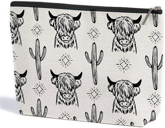 ZHAMEN Western Makeup Bag Western Gifts for Women Cosmetic Bags