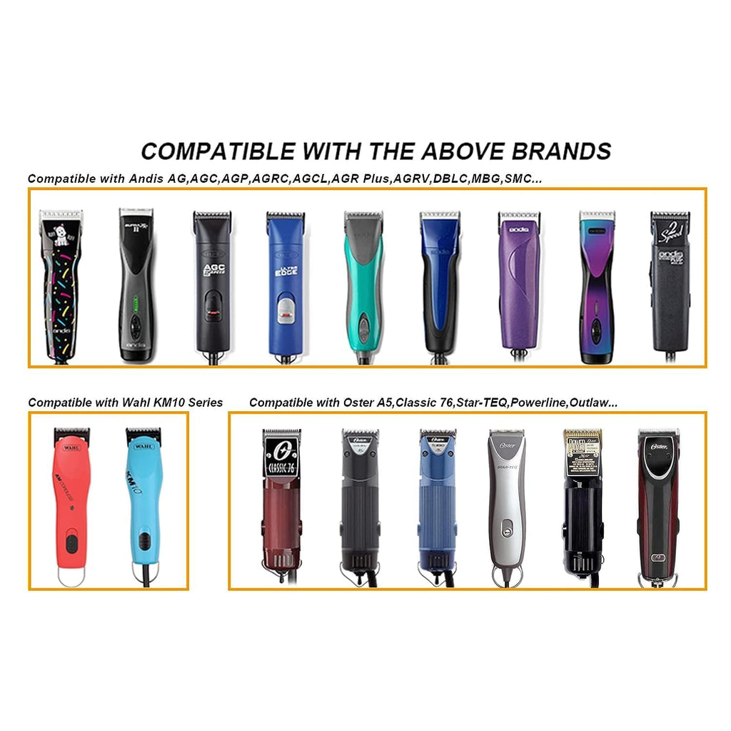 Replacement Ceramic Blades Set,Compatible with Andis,Oster 76,Wahl KM10
