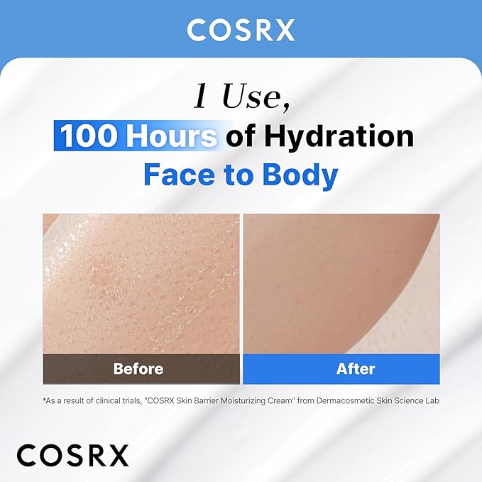 COSRX 100-Hour Hydration Ceramide Body Cream, Non-Greasy, 15.2 fl oz