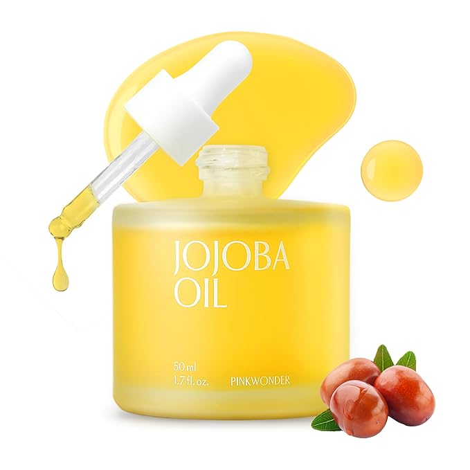PINKWONDER 100% Pure USDA Organic Non-Greasy Jojoba Oil 1.69 fl oz