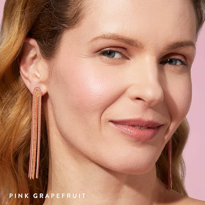 LAURA GELLER NEW YORK Baked Blush-n-Brighten for Mature Skin - 05 Pink Grapefruit - Powder Blush Won't Settle into Fine Lines - Buildable Natural Finish – Longlasting Formula - Made in Italy