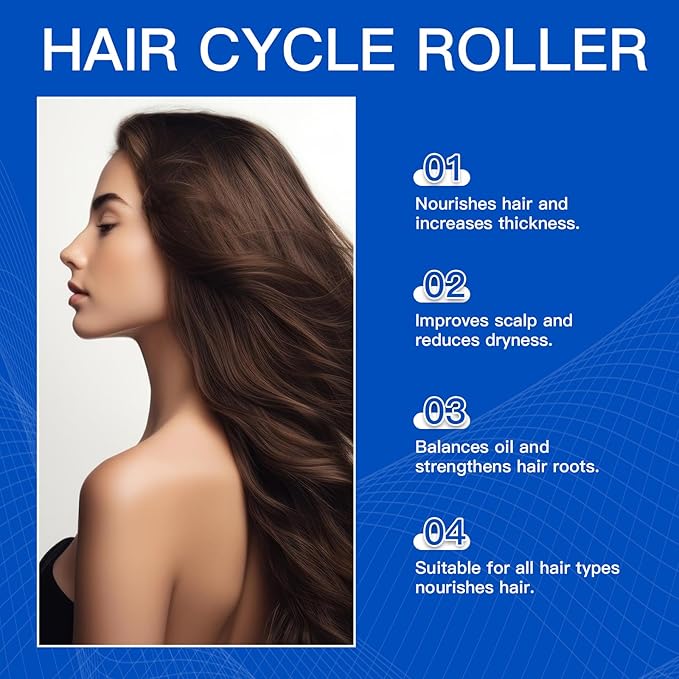 Rosemary Growth Serum with Redensyl and Anagain – Roll On 25 ml, Thicker & Stronger Strands, Helps Reduce Fall & Stimulates Follicles, Supports Volume for All Types