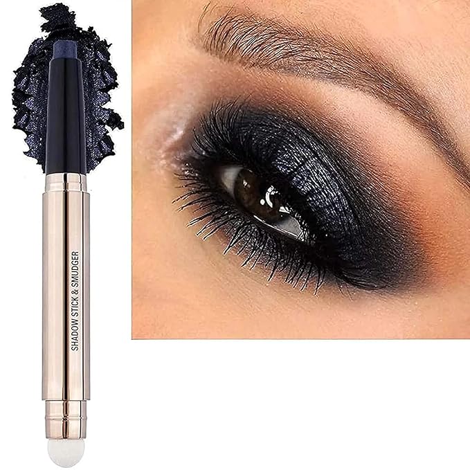 LGSZGDCN Eyeshadow stick and Makeup Brush Smooth Cream Shimmer Pencil Long Lasting Waterproof Buildable Eye Shadow Hypoallergenic Highlighter Multi-Dimensional eyes Look Glitter Primer Palette