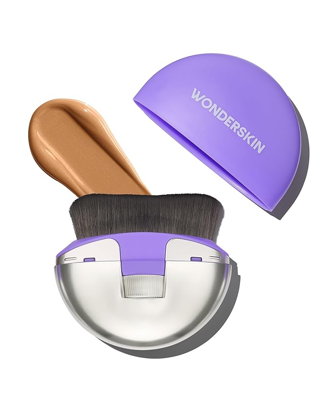 Wonderskin Makeup Brush – Dial-It-Up Adjustable 3-in-1 Foundation Brush