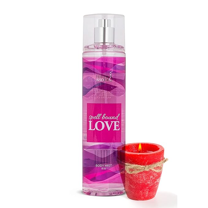 Freida and Joe Spell Bound Love Body Spray for Women Luxury 8 oz Perfume Fragrance Mist & Sprays, Romantic Scented Gifts & Presents, Fine Mist Spray Bottle – Mother's Day Gift for Mom