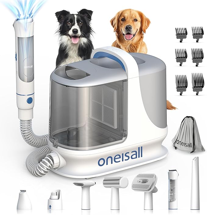 oneisall Dog Grooming Vacuum Kits with Clipper