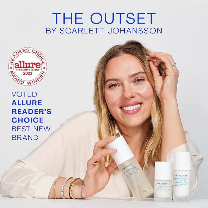 The Outset Vitamin C Smoothing Eye + Expression Lines Cream - Gentle Fragrance Free - Wrinkle Reducing, Brightening - Clean, Vegan, Gluten Free - All Skin Types Sensitive Skin - .5 fl oz