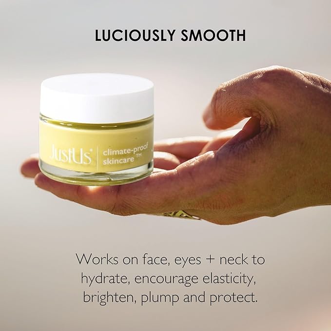 Just Us Skincare, Advanced Day & Night Face Cream for Mature Skin, Deeply Hydrates, Firms & Smooths Visible Signs of Aging, with Peptides and Bacuri – 50ml / 1.67 oz