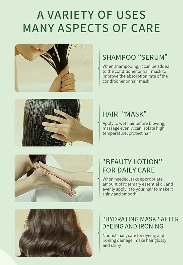 Hobaca Organics Rosemary Mint Scalp & Hair Strengthening Oil for All Hair Types, 2 Ounce (2 FL Rosemary Mint Oil)