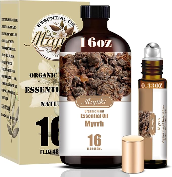 MLYNKL Myrrh Essential Oil,Myrrh Oil for Home,16 fl oz