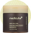 medicube Toner Pads Deep Vita C Facial Toner Pad for Uneven Skin Tone & Texture | Vitamin Water and 3 Types of Vitamin, Deeply Hydrating & Resurfacing Pad | Korean Skin Care